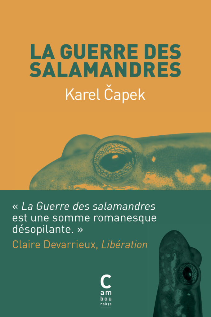 La guerre des salamandre couverture