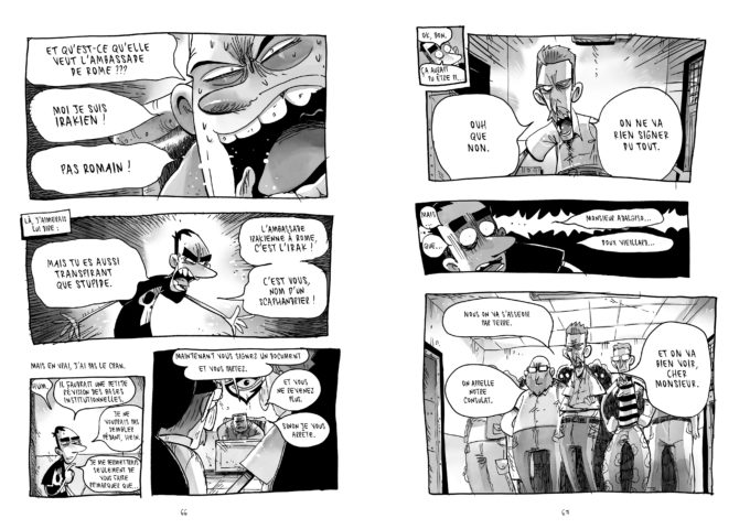 Extrait de la bande dessinée "No sleep till Shengal" de Zerocalcare